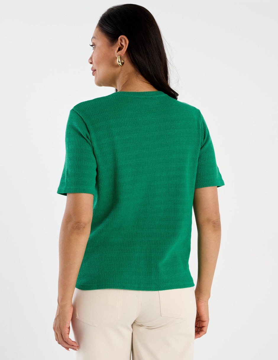 Suéter cuello redondo para mujer 4