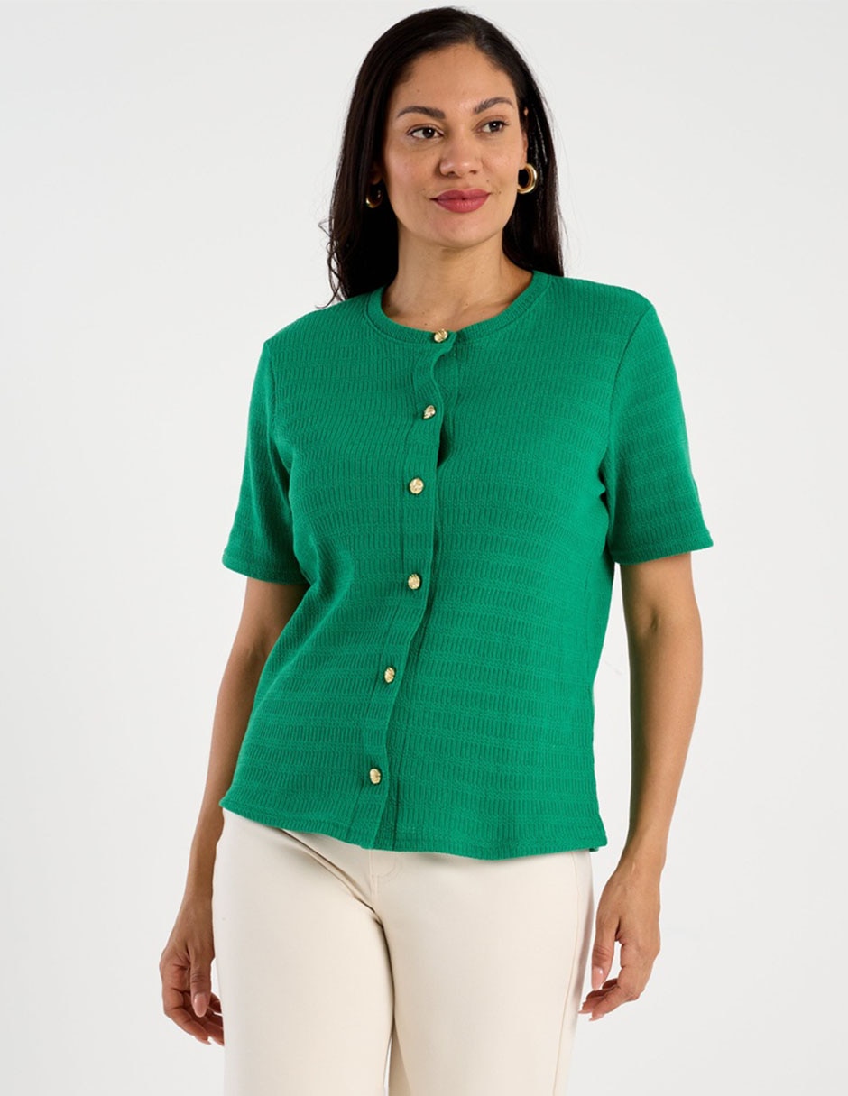 Suéter cuello redondo para mujer