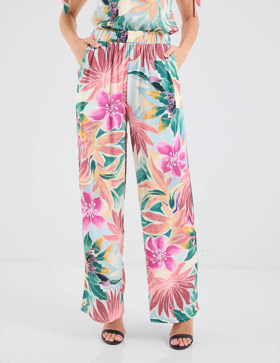 Pantalón relaxed amplio para mujer