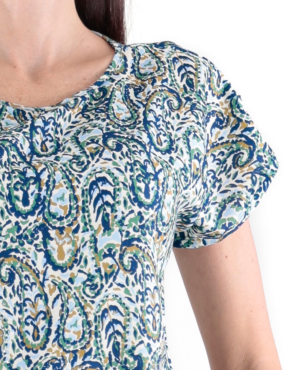 Blusa Margaret manga corta para mujer