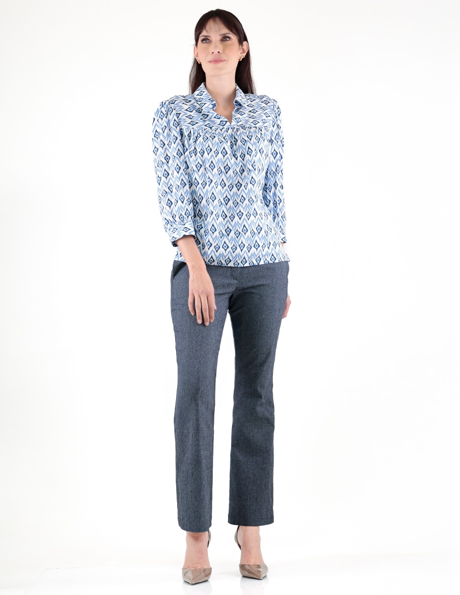 Blusa Margaret manga 3/4 para mujer