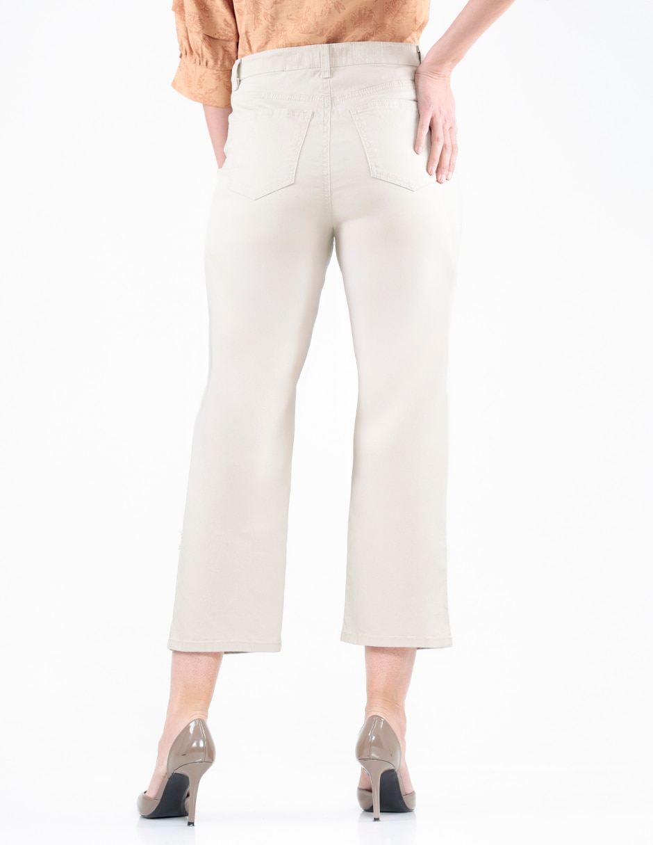 Jeans capri slim para mujer 2