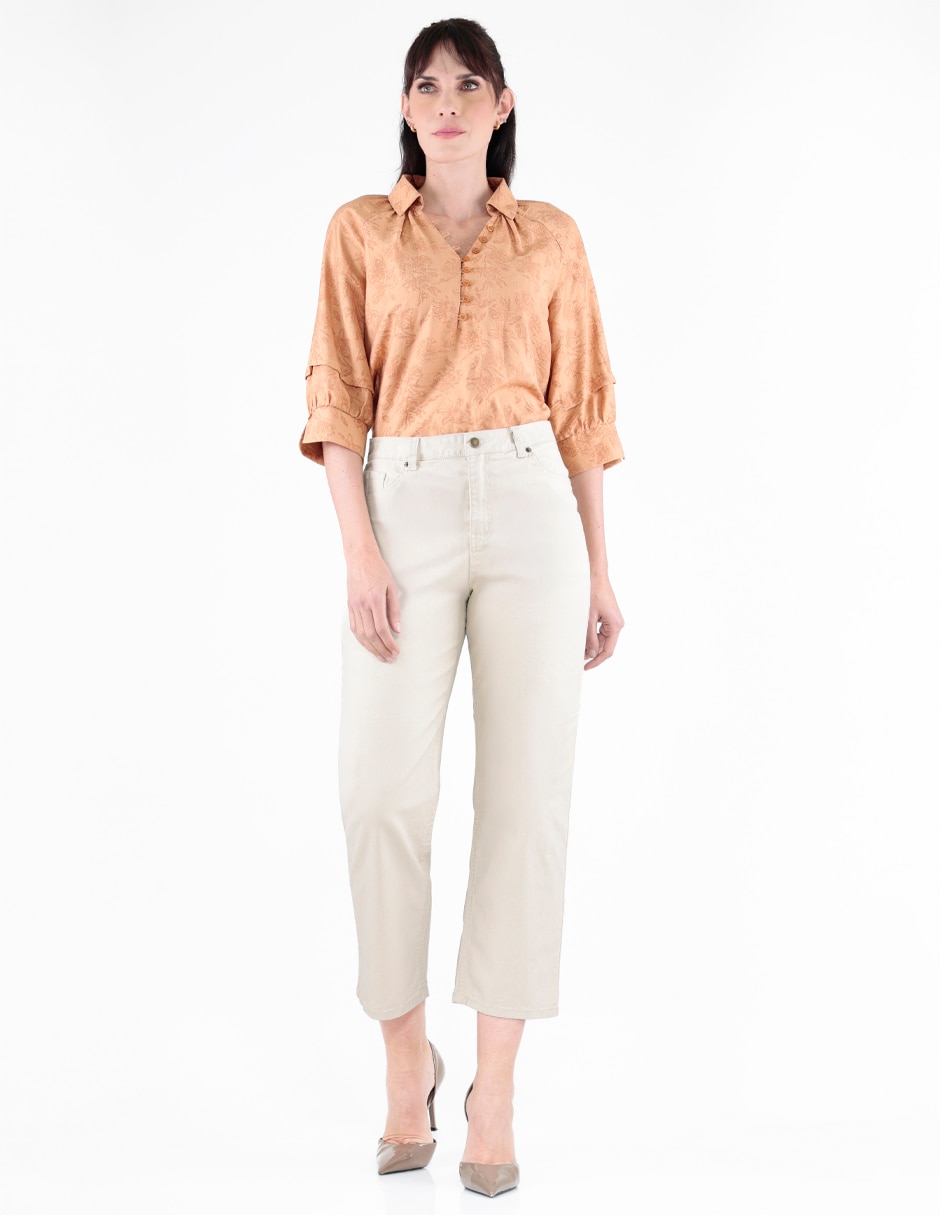 Jeans capri slim para mujer 3