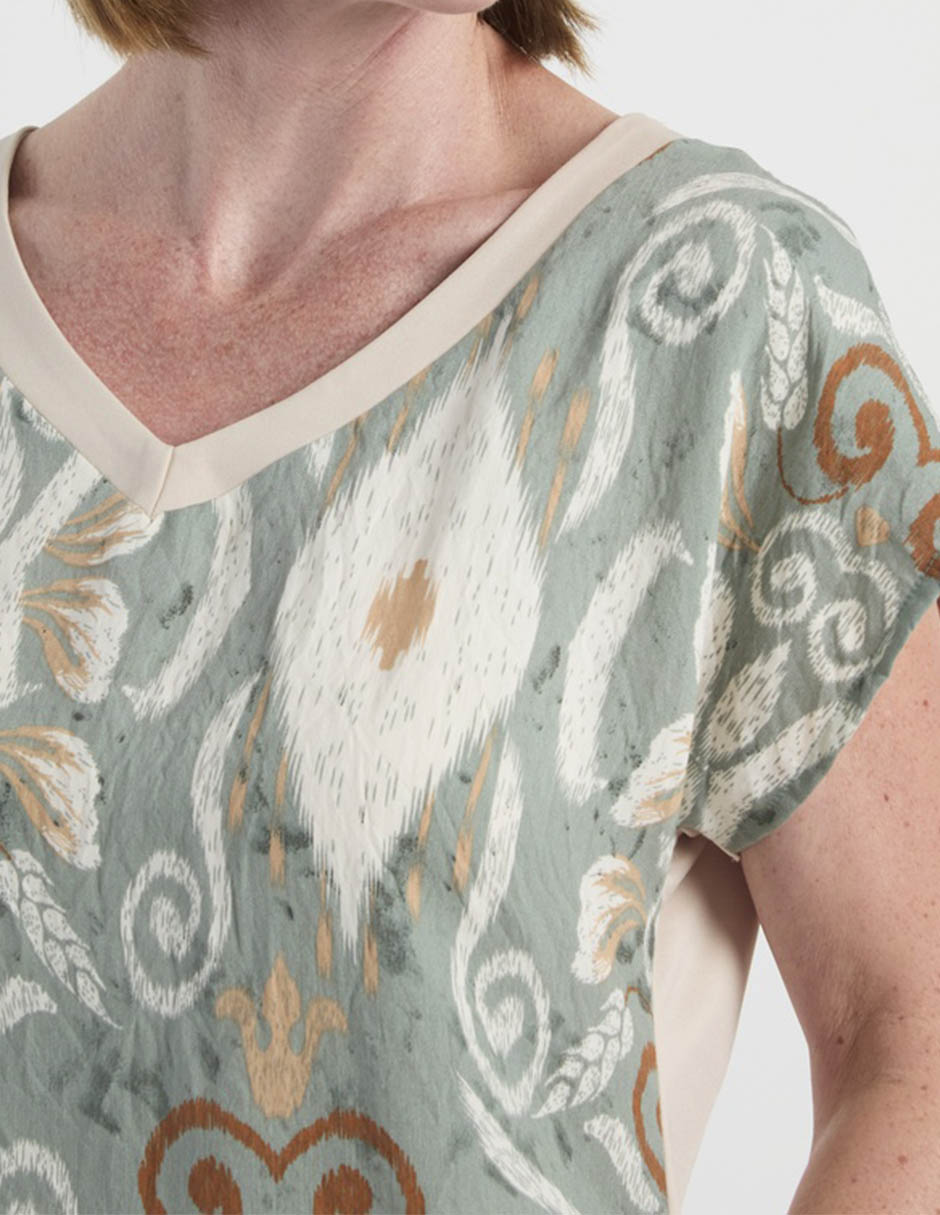Blusa manga corta para mujer 5