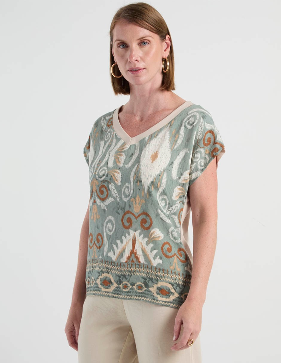Blusa manga corta para mujer Blusa manga corta para mujer