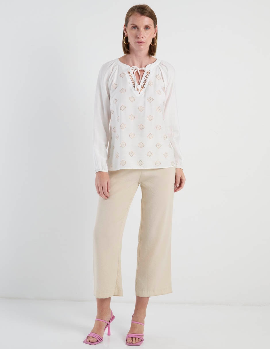 Blusa manga larga para mujer 3
