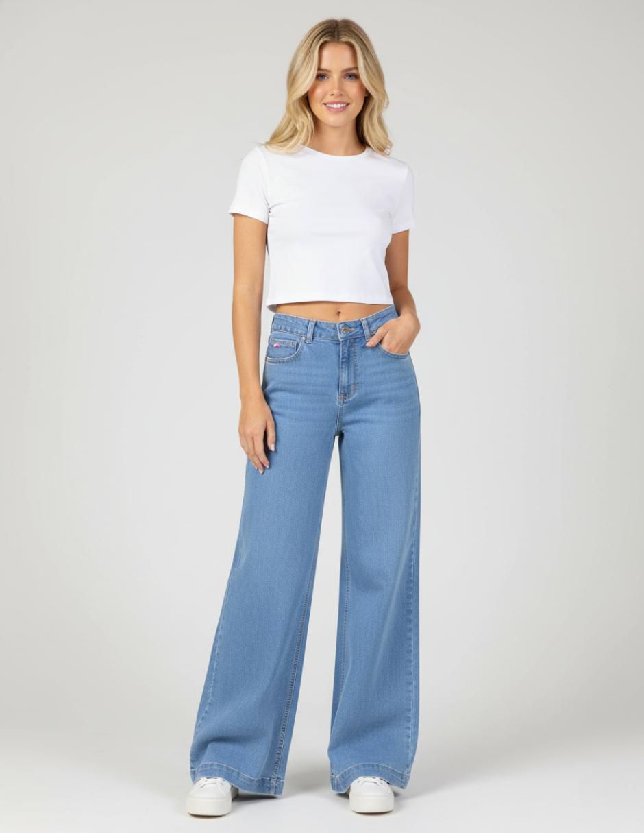 Jeans Wide leg Básicos para mujer Jeans Wide leg Básicos para mujer