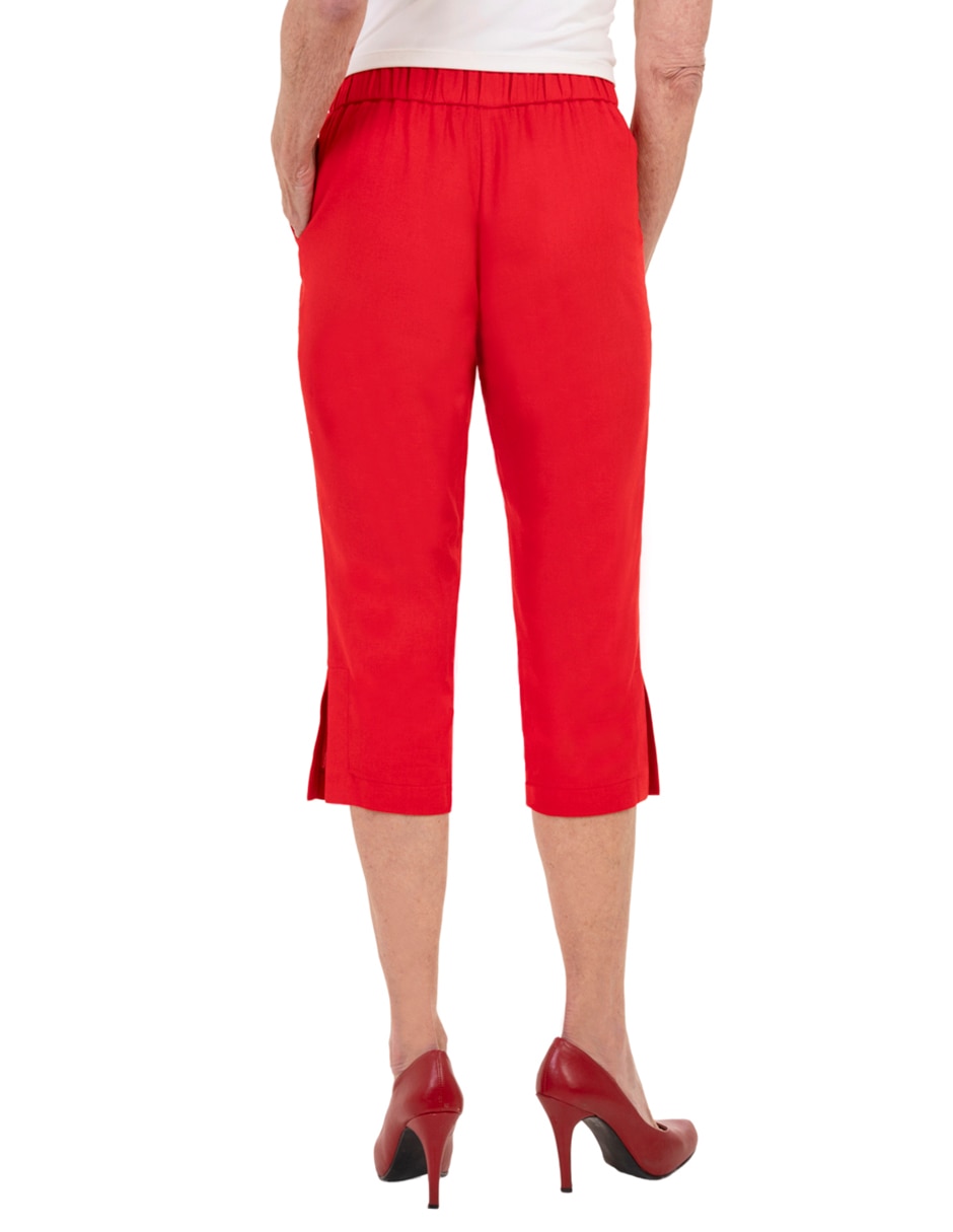 "pantalón" capri regular "para mujer" 3