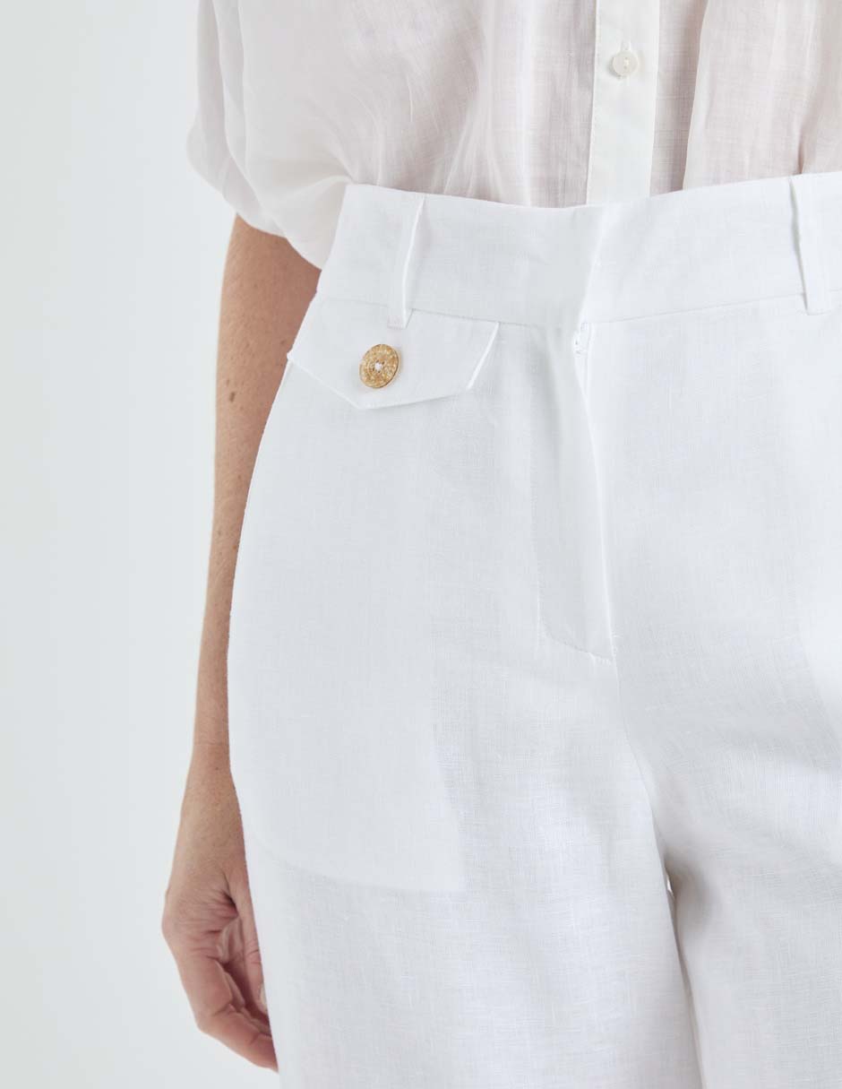 Pantalón coulotte amplio para mujer 3