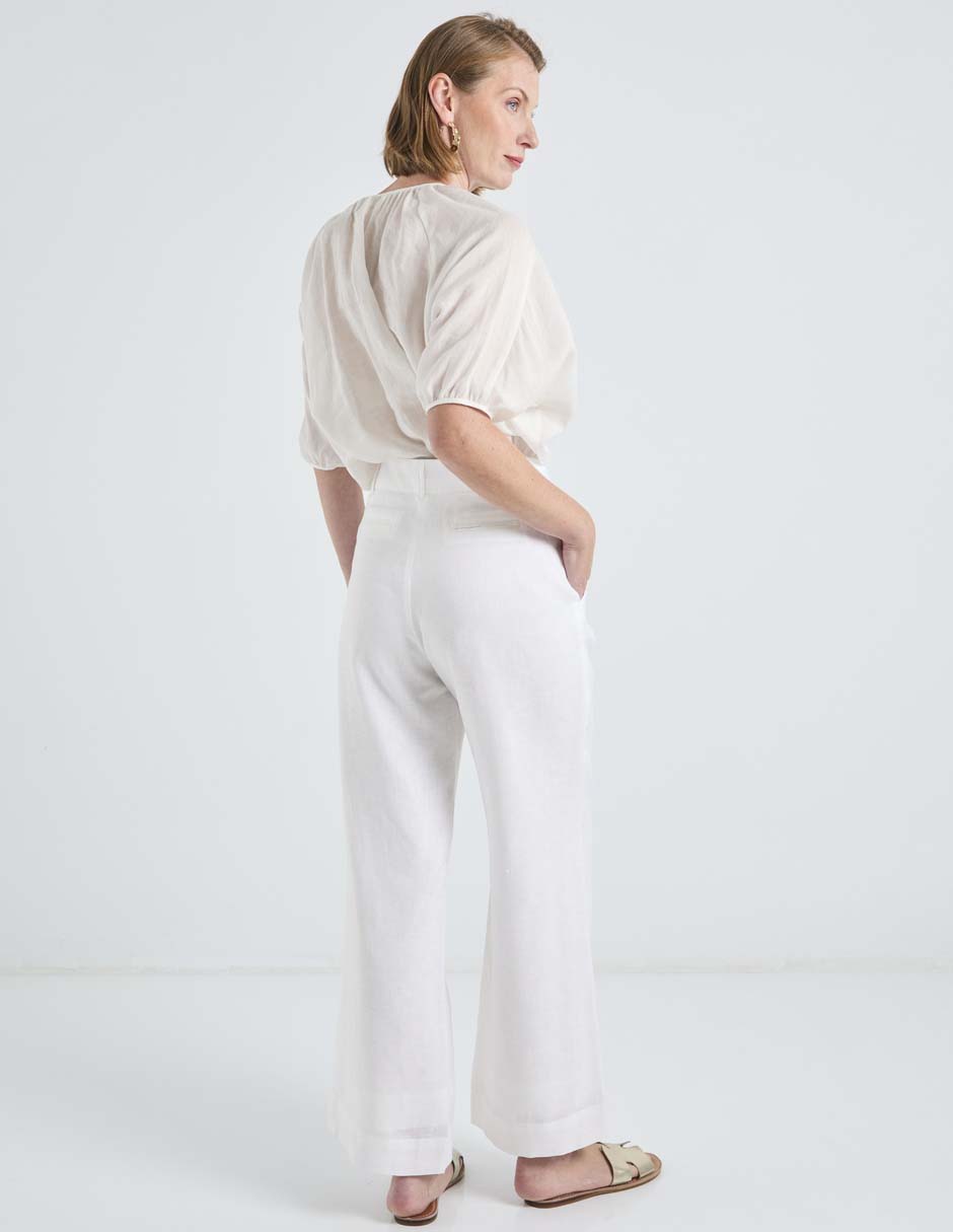Pantalón coulotte amplio para mujer 6