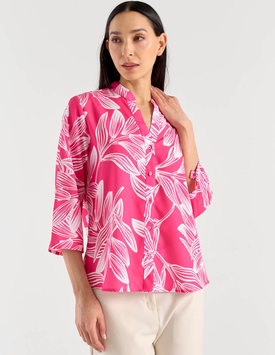 Blusa camisera Lpc manga 3/4 para mujer 1