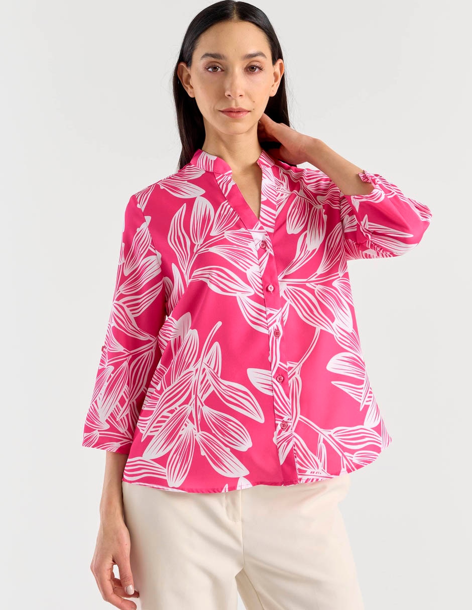 Blusa camisera Lpc manga 3/4 para mujer 7