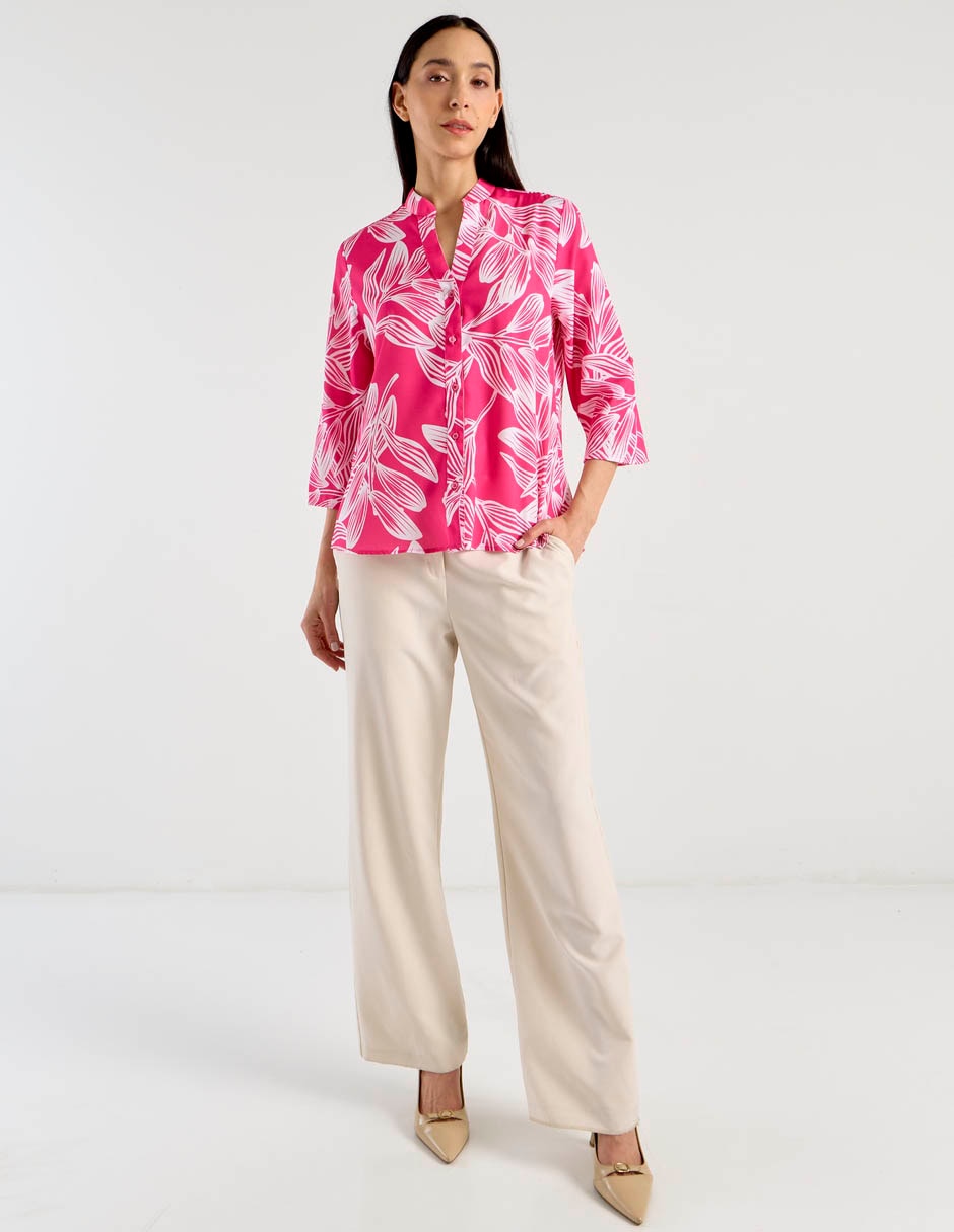 Blusa camisera Lpc manga 3/4 para mujer 8
