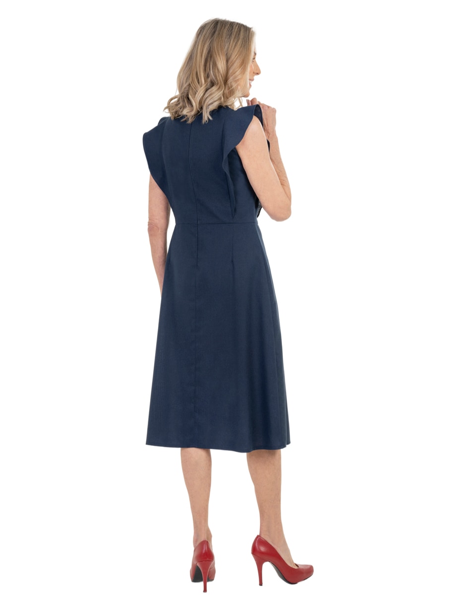 Vestido a la rodilla casual sin familia "para mujer" 2