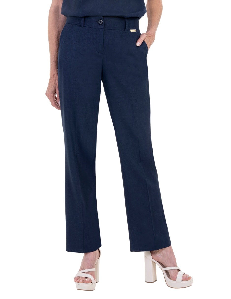 Pantalón regular chaps regular para mujer