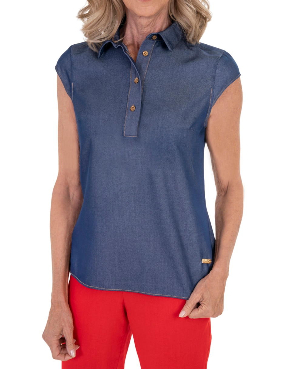 Blusa manga corta para mujer 3