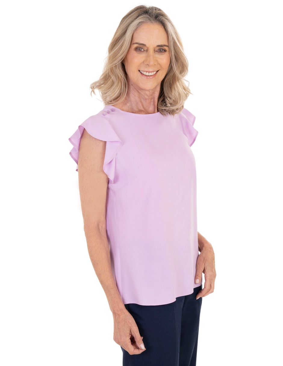 Blusa manga corta para mujer