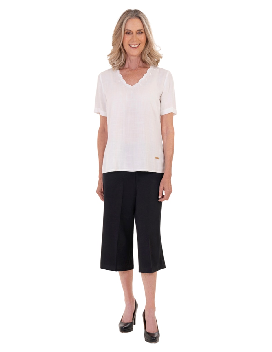 Blusa manga corta para mujer 2