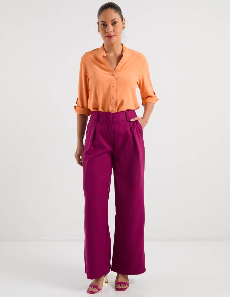 Blusa camisera manga 3/4 para mujer 9