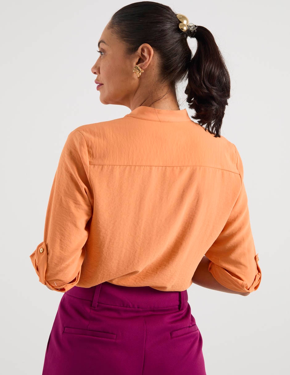 Blusa camisera manga 3/4 para mujer 12