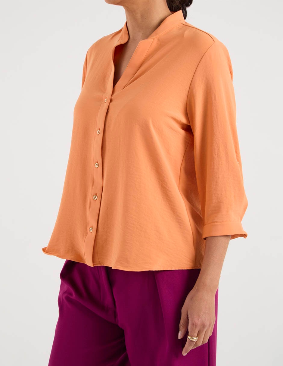 Blusa camisera manga 3/4 para mujer 13
