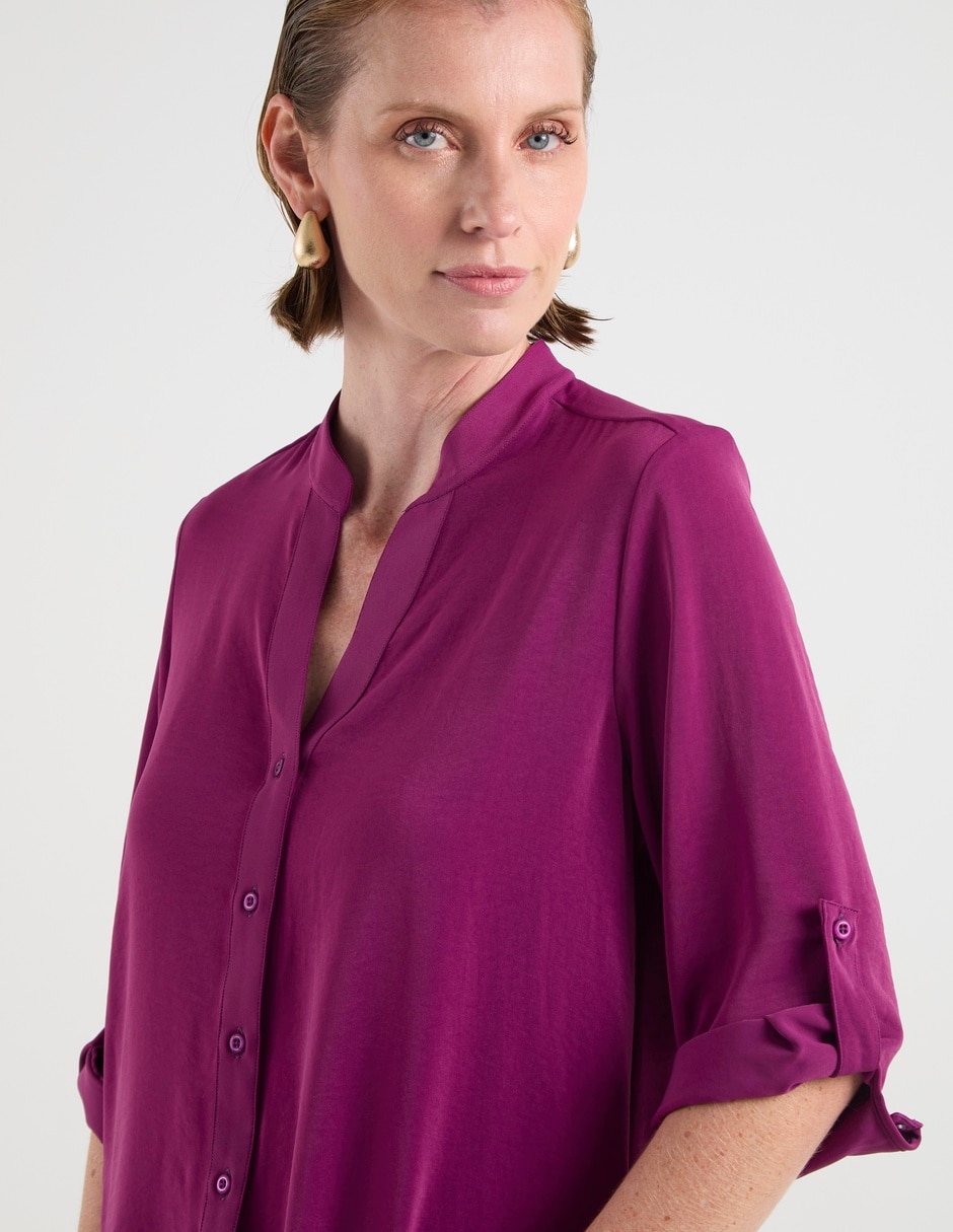 Blusa camisera LPC manga 3/4 para mujer
