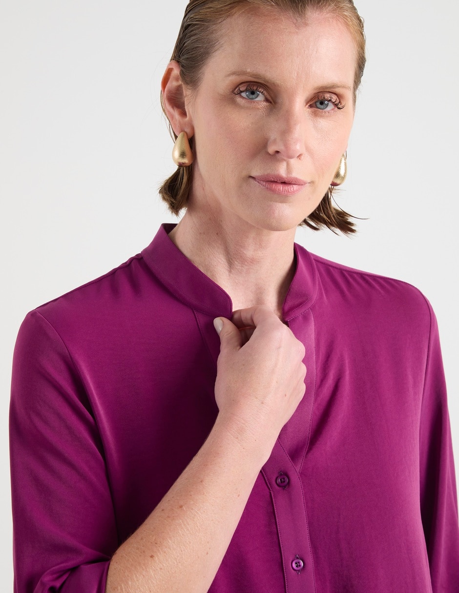 Blusa camisera LPC manga 3/4 para mujer