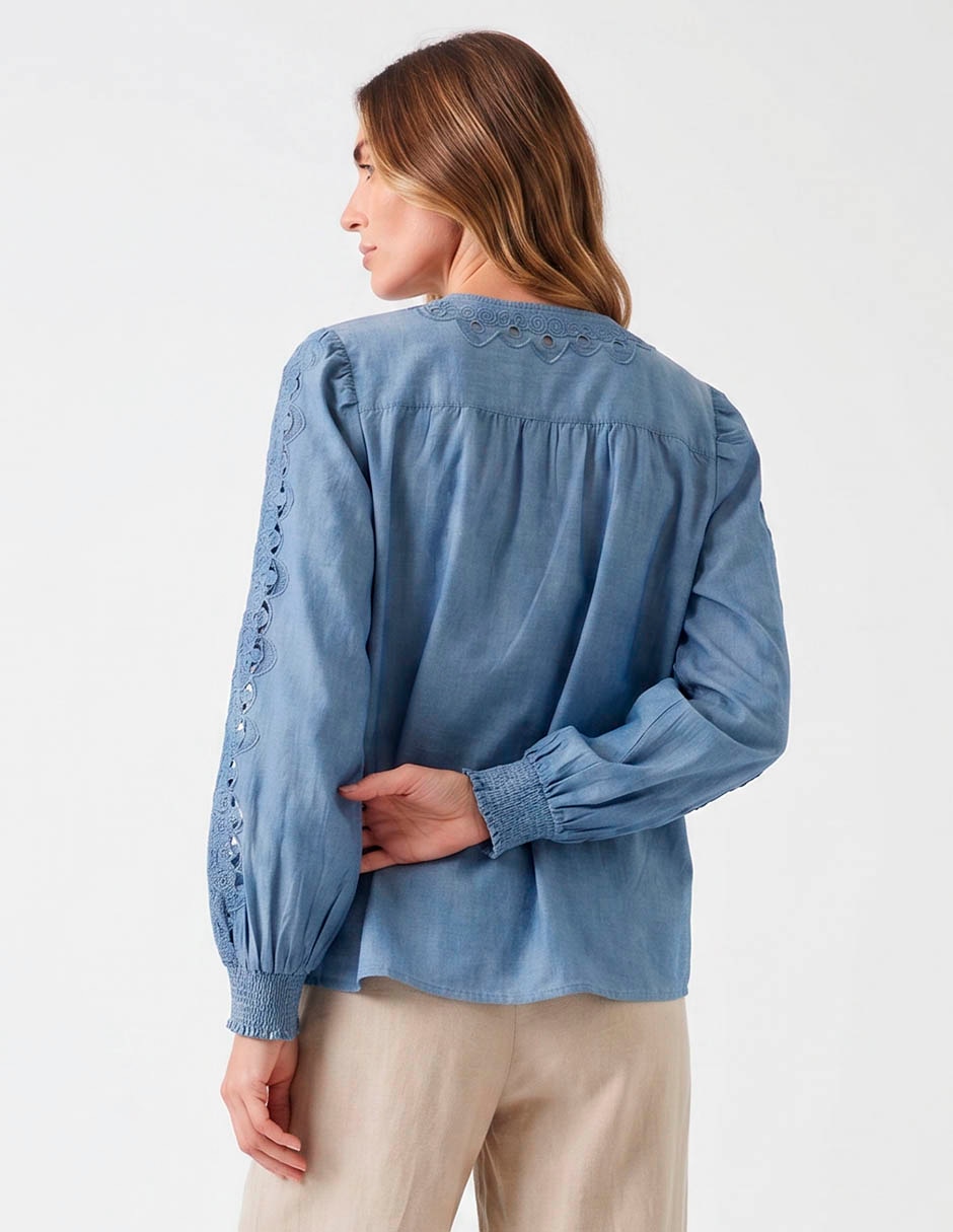 Blusa manga larga para mujer 2