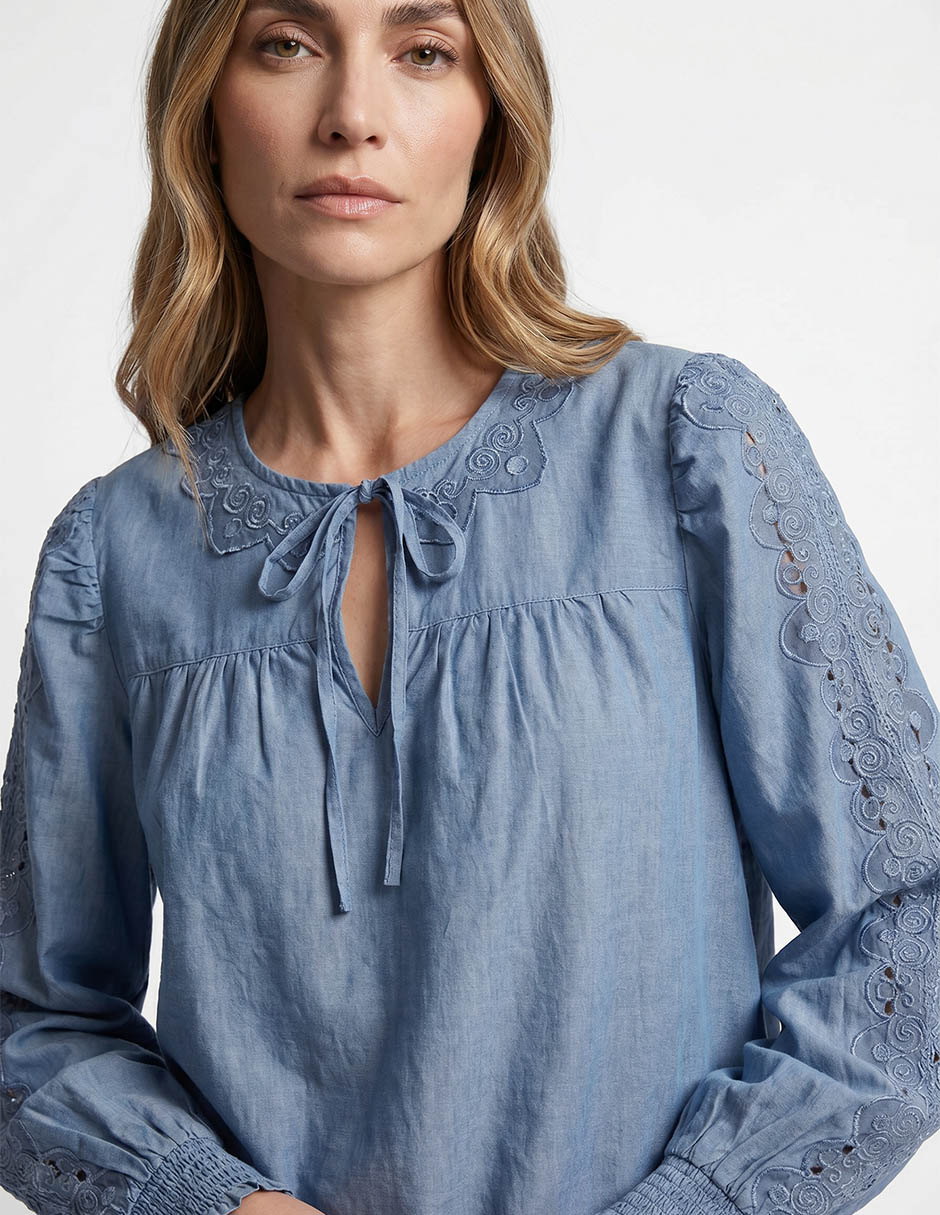 Blusa manga larga para mujer 3