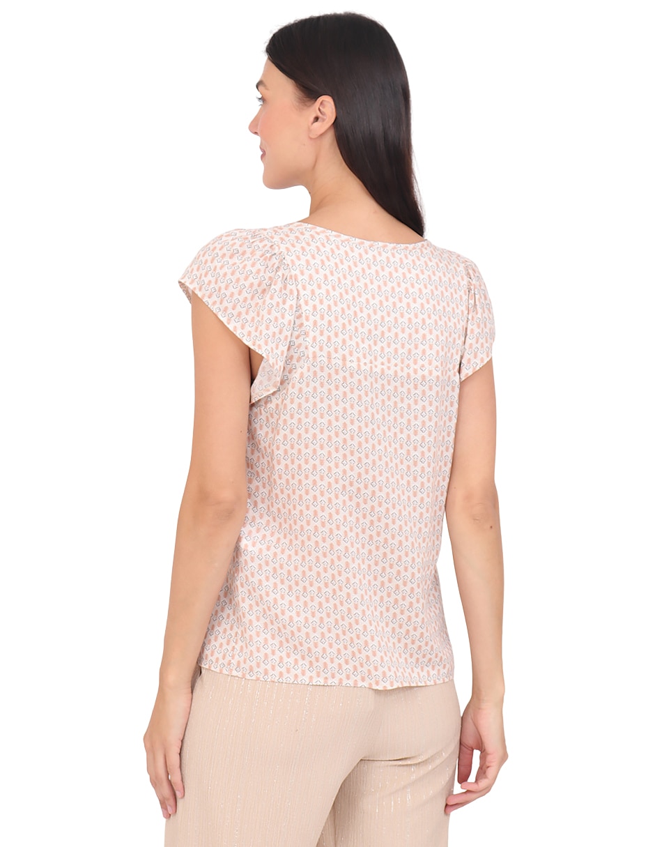Blusa manga corta para mujer 7
