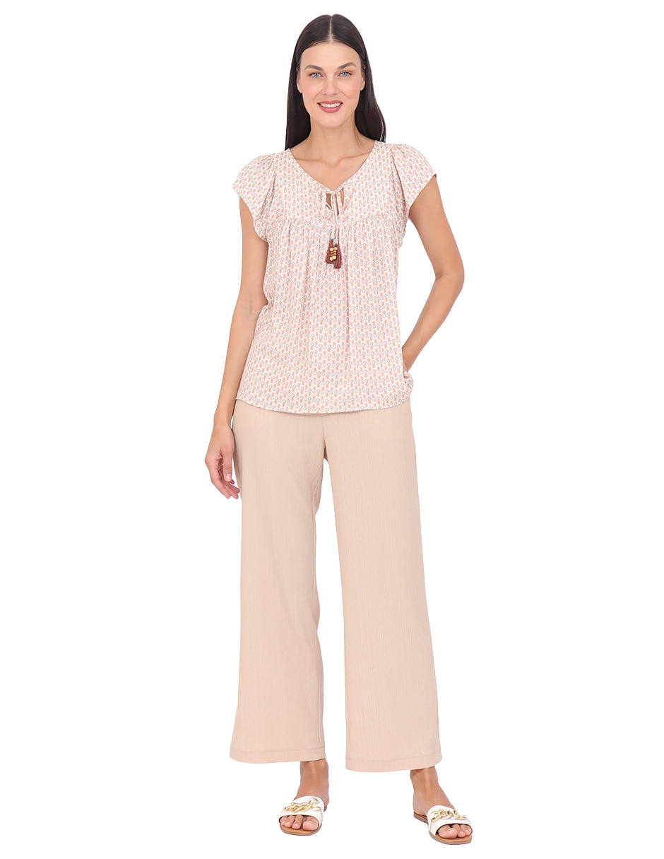 Blusa manga corta para mujer 11
