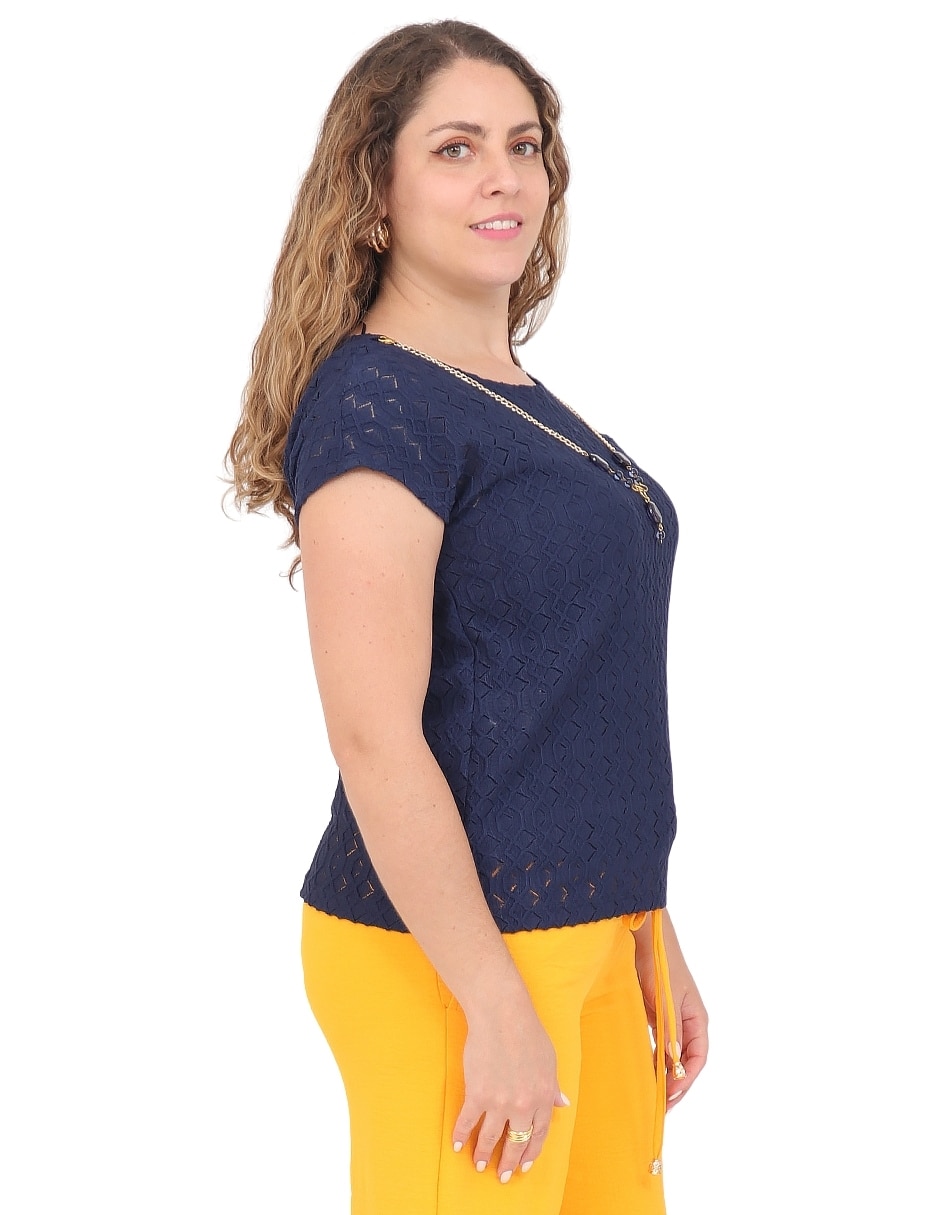 Blusa manga corta para mujer 8