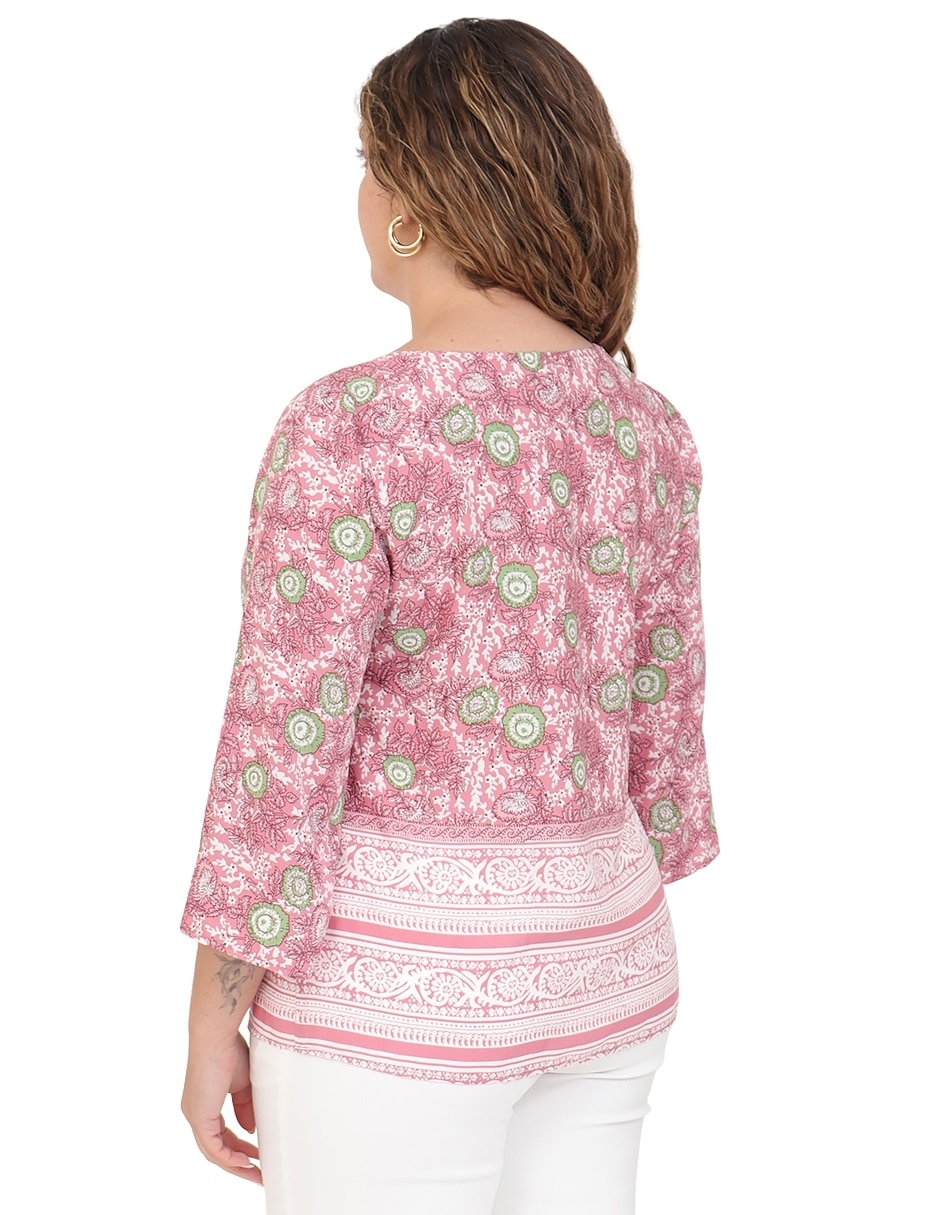Blusa manga 3/4 para mujer 7