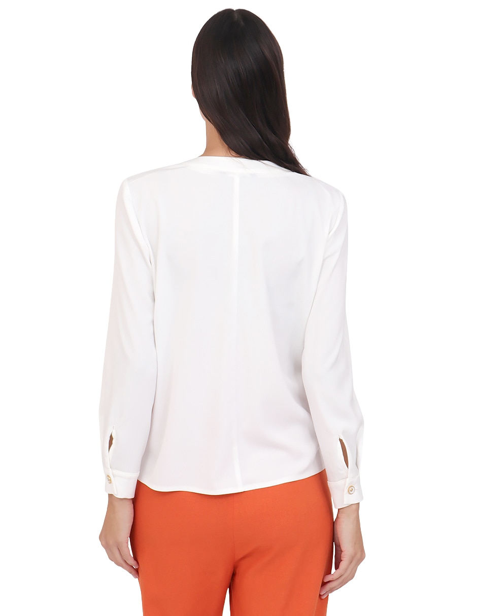 Blusa manga larga para mujer 6