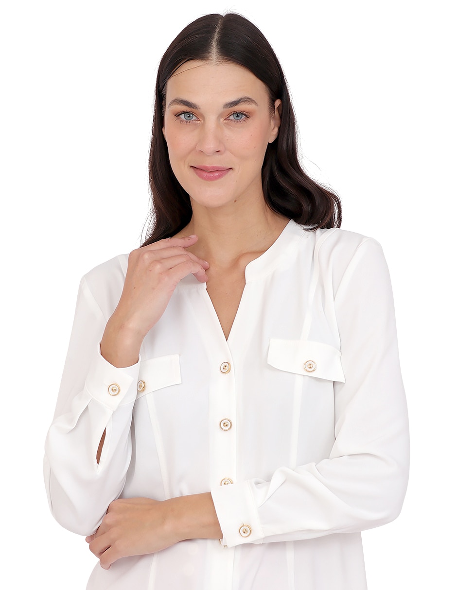 Blusa manga larga para mujer 9