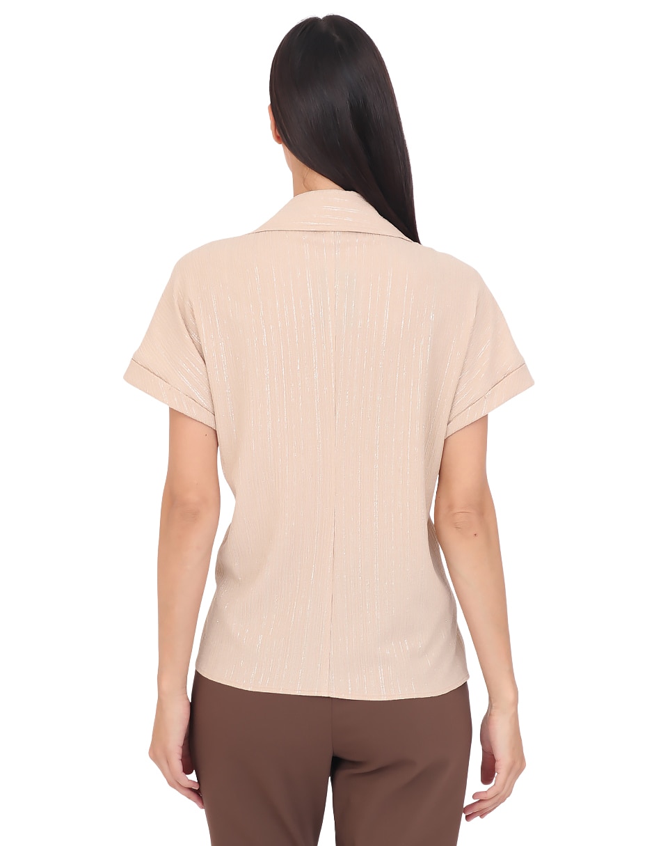 Blusa manga corta para mujer 7
