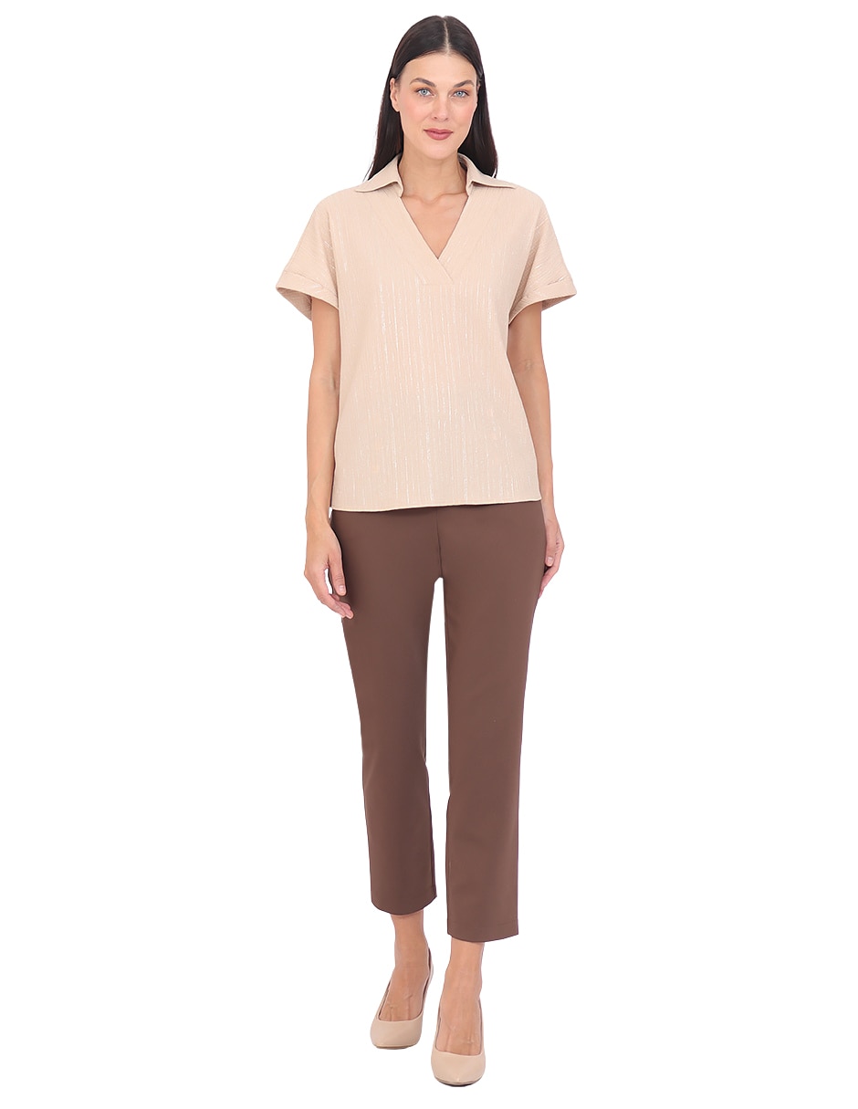 Blusa manga corta para mujer 11