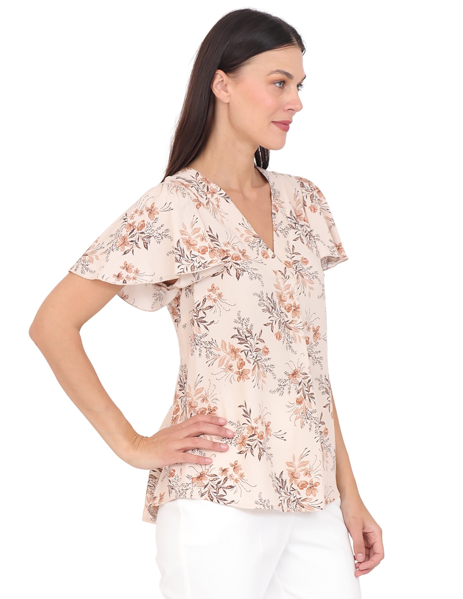 Blusa manga corta para mujer 8