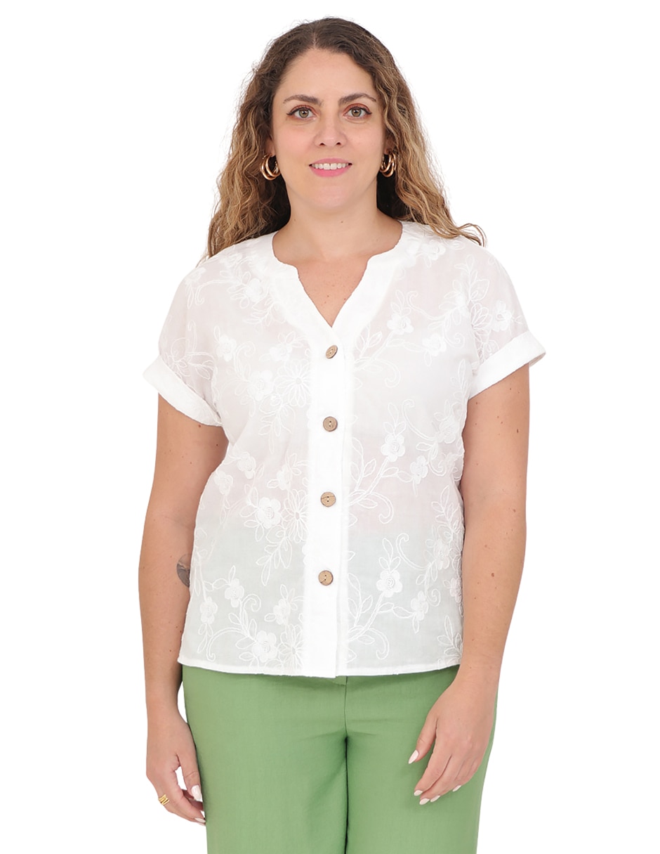 Blusa manga corta para mujer 1