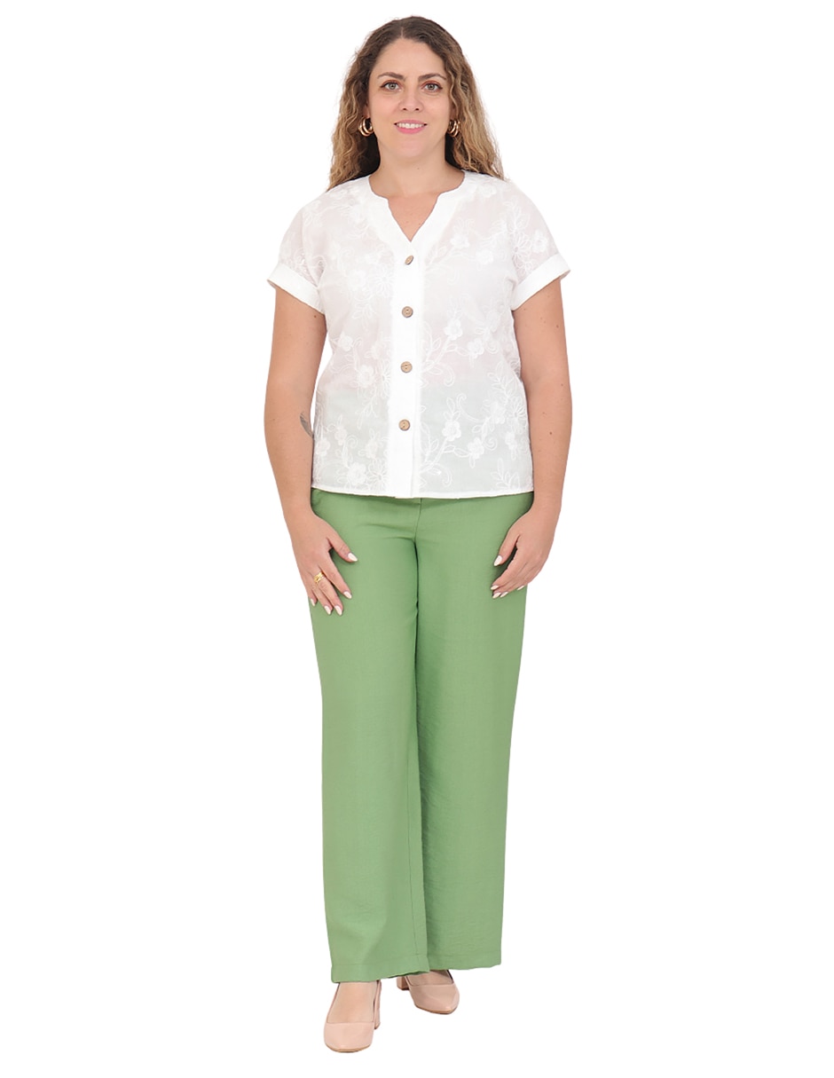 Blusa manga corta para mujer 11