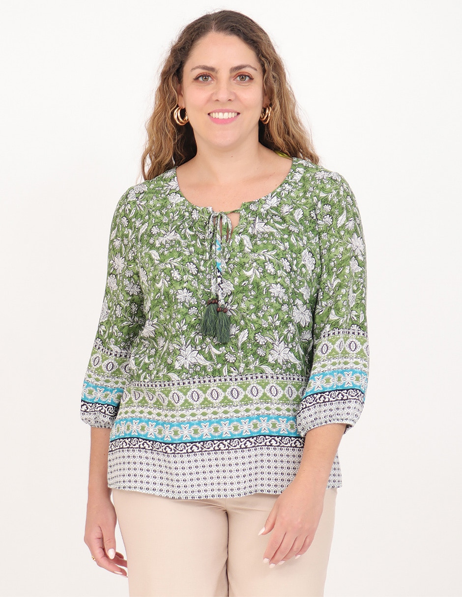 Blusa manga 3/4 para mujer 1