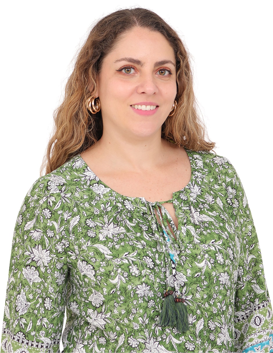 Blusa Duplan Petite manga 3/4 para mujer