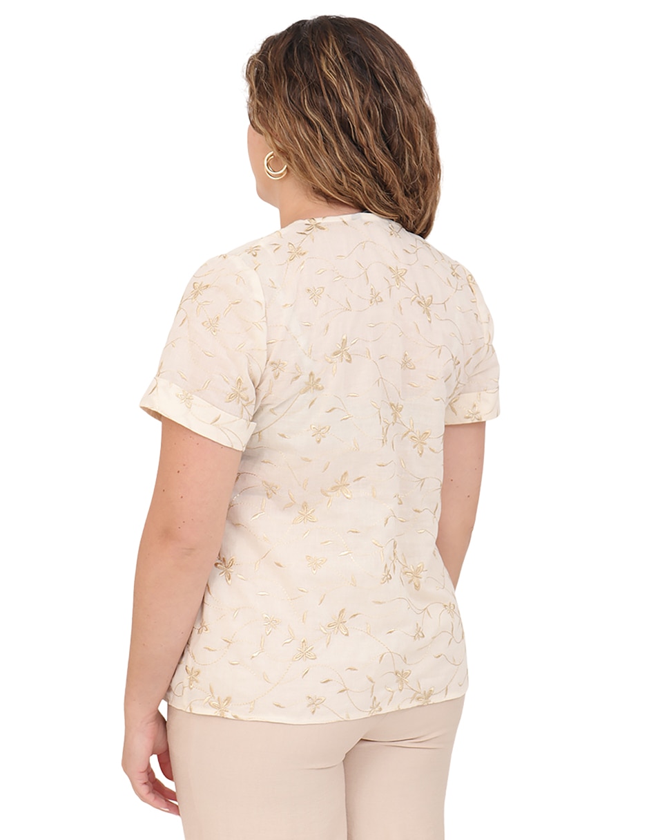 Blusa manga corta para mujer 2