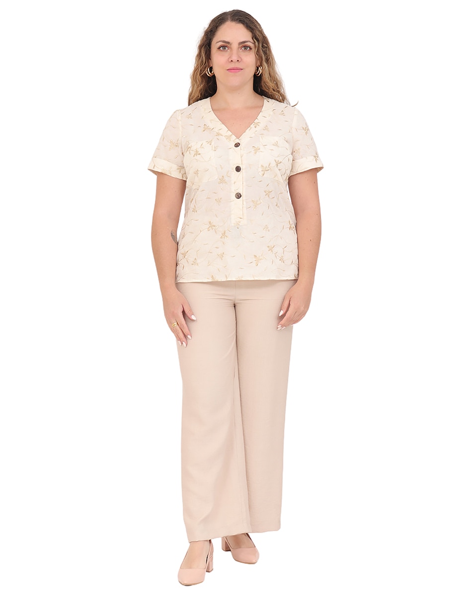 Blusa manga corta para mujer 6