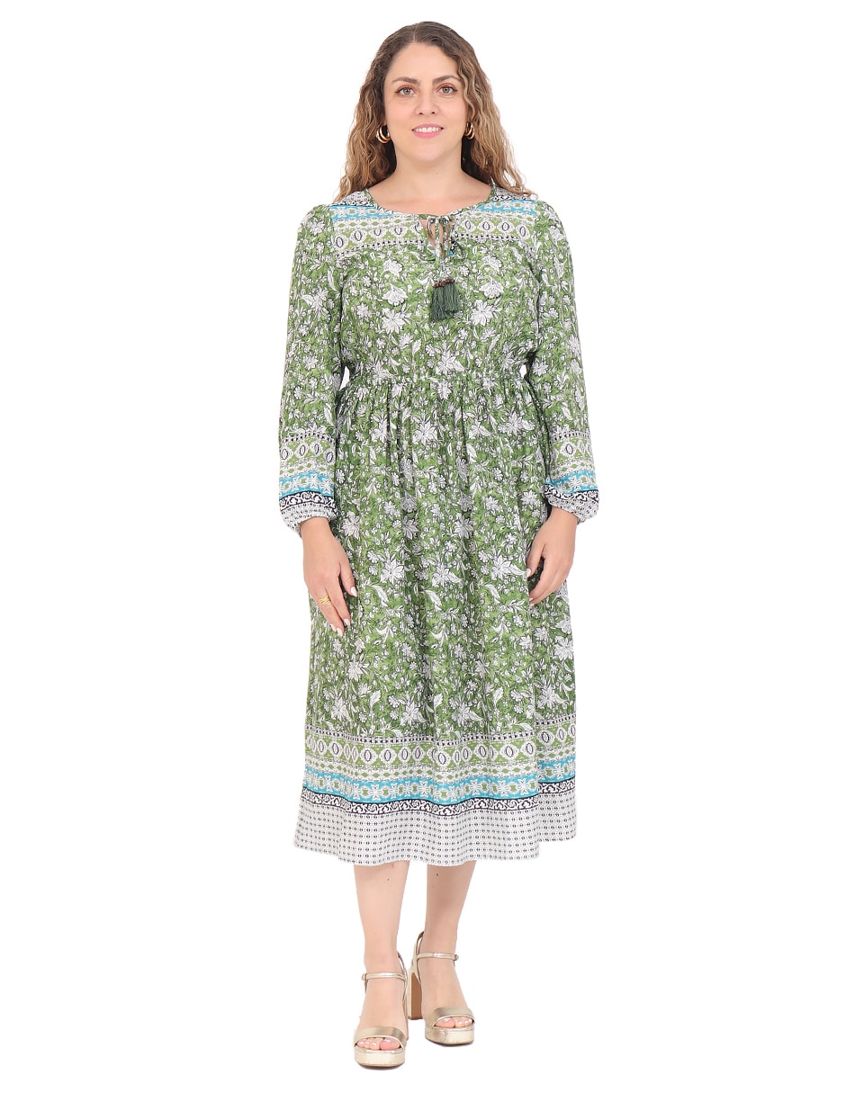 Vestido midi casual para mujer Vestido midi casual para mujer