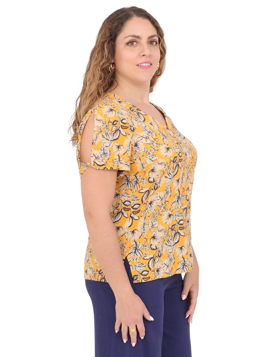 Blusa manga corta para mujer 3