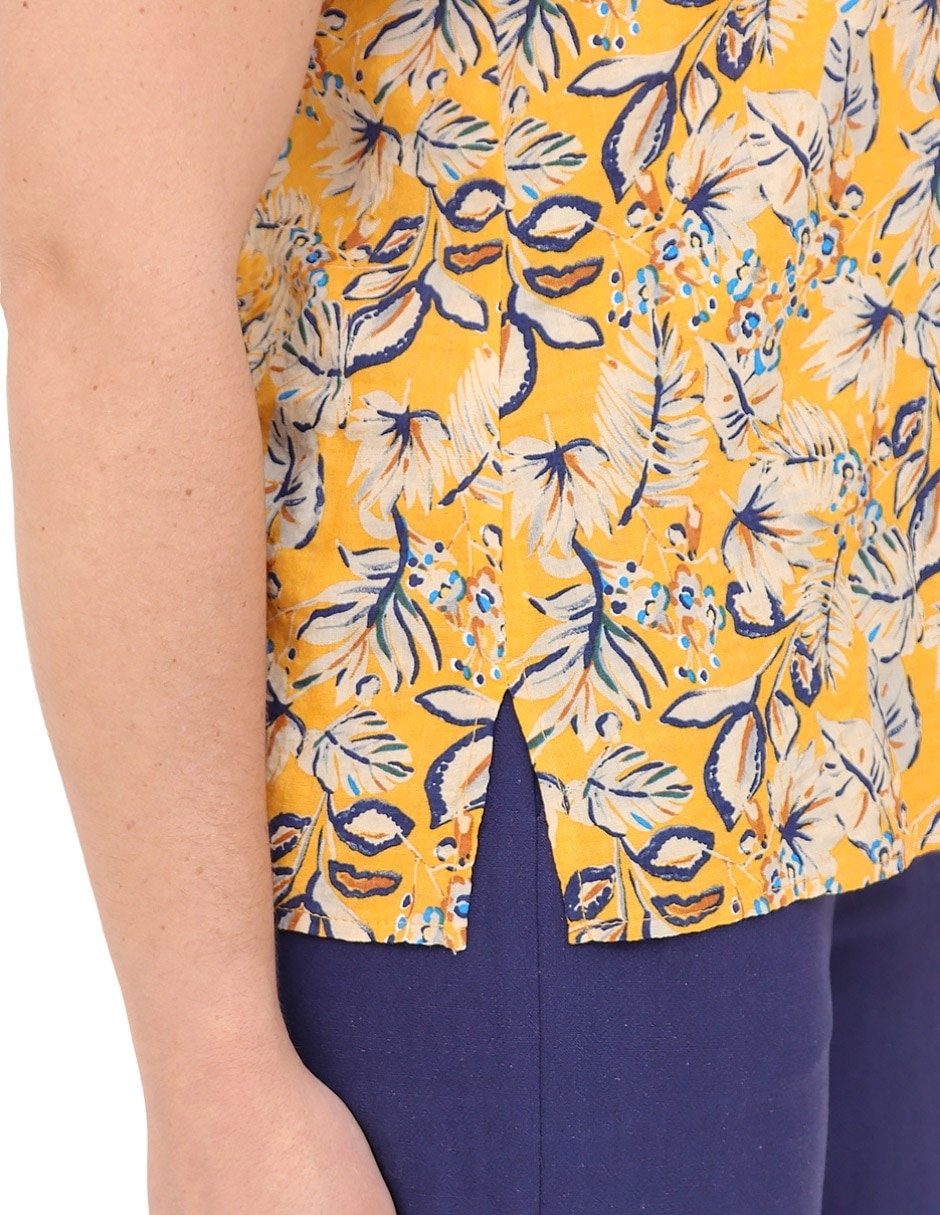 Blusa manga corta para mujer 4