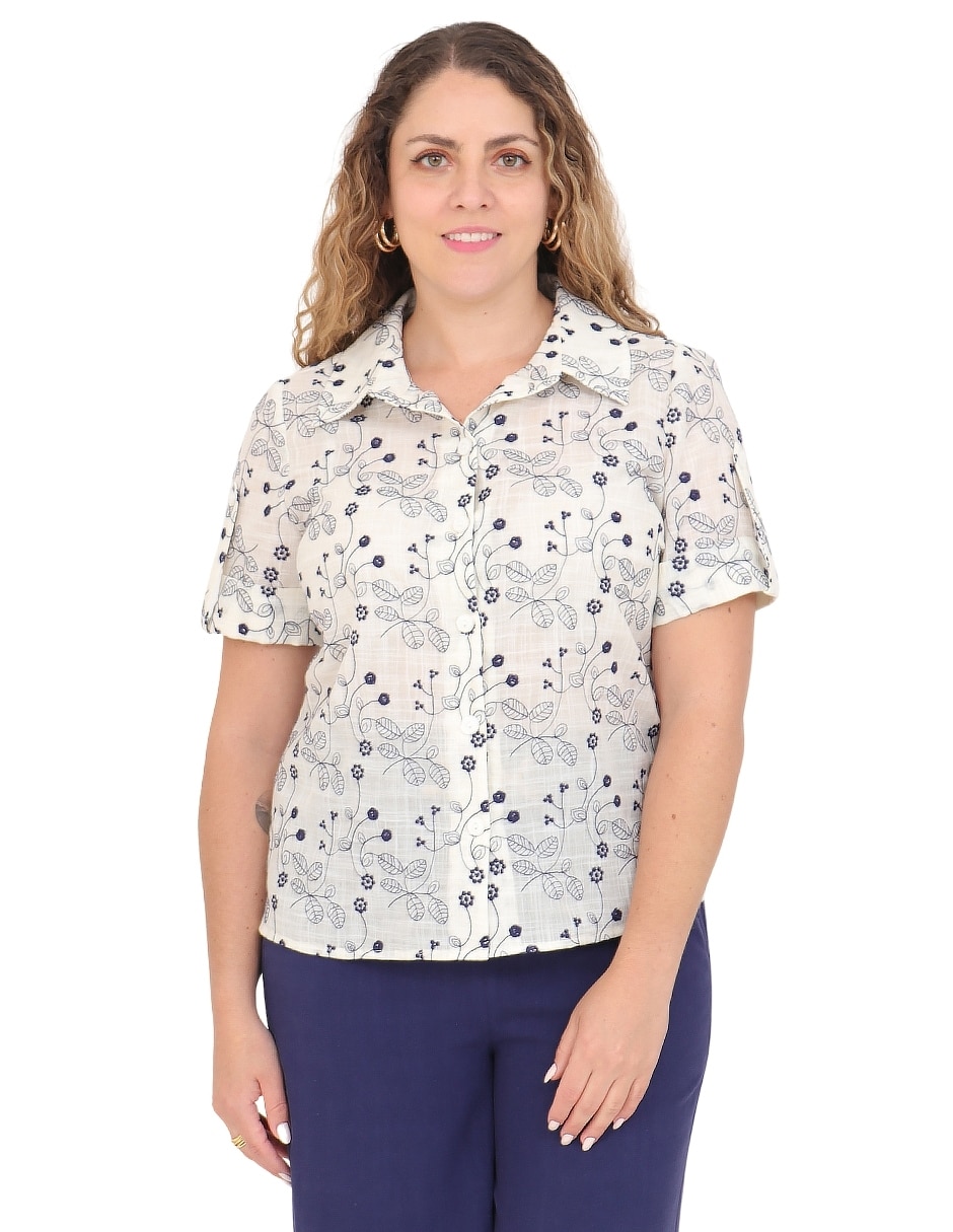Blusa manga corta para mujer 1