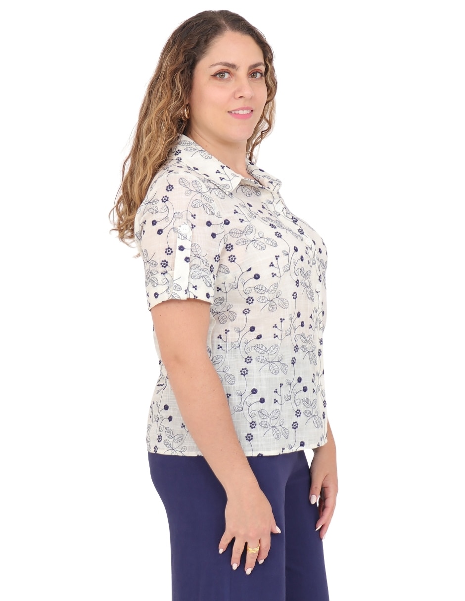 Blusa manga corta para mujer 8