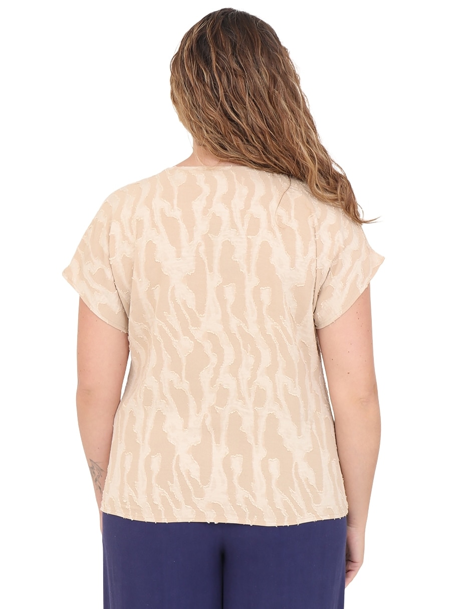 Blusa manga corta para mujer 7